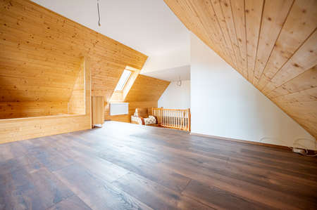 Empty room in an apartment, indoor.の写真素材