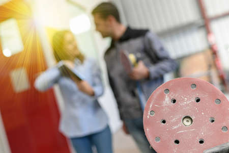 Technical information to use auto body toolsの写真素材