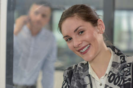 Portrait of an executive business woman in her officeの写真素材