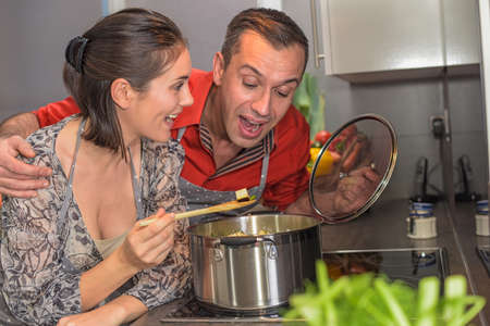 vegetarian peoples preparing their meal