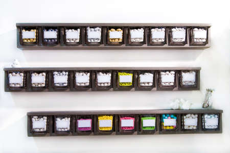 candy of several tastes and colors
