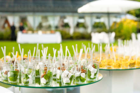 variety Appetizers and finger foodの写真素材