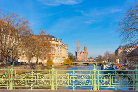 St. Paul Church Strasbourg, Alsace, Franceのeditorial素材