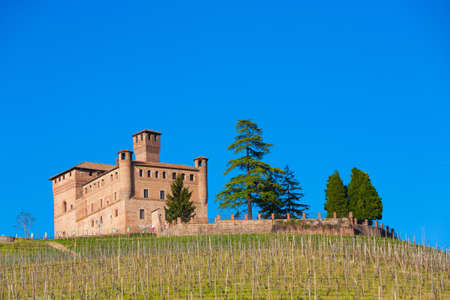Medieval castle of Grinzane Cavourのeditorial素材
