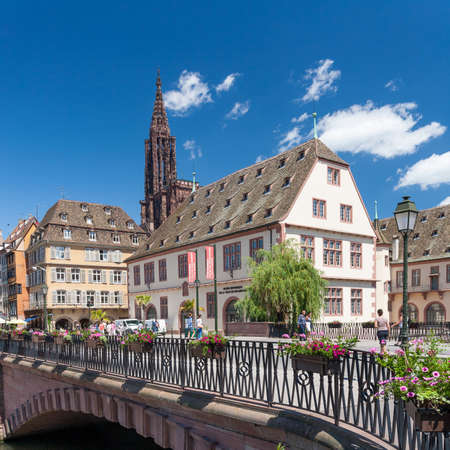 Bridge on Strasbourg Alsace France, July 22, 2015のeditorial素材