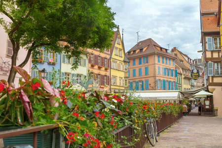 idyllic Wine Village of Colmar in Alsace France, July 20 2015のeditorial素材