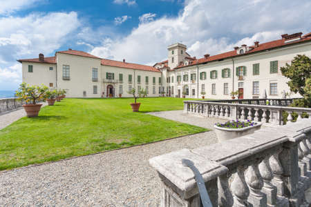 Masino Castle; garden flowers, Piedmont; Italy; Turin,のeditorial素材