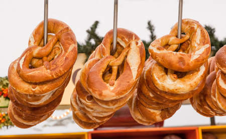 Alsace, pretzel in a pastry in Riquewihrの写真素材
