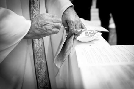priest and wedding ceremony