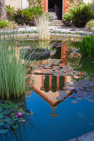 Landscape with Island Madre, on Maggiore lake, Stresa, Italyの写真素材