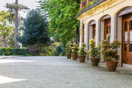 Garden of Villa Pallavicino at Stresa on Lake Maggiore, Piedmont, Italy 17 April 2015のeditorial素材