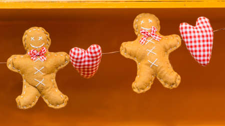 Closeup of Christmas-tree decorationsの写真素材