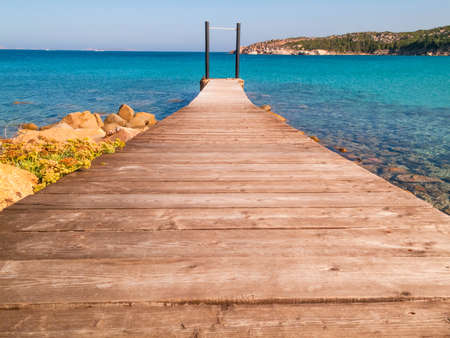 Sardinia, the Marmorata beach, Santa Teresa, Italyの写真素材