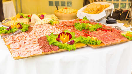 variety Appetizers and finger foodの写真素材