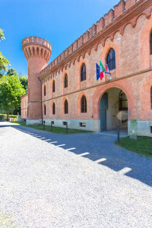Pollenzo castle ,Piedmont Italy.の写真素材