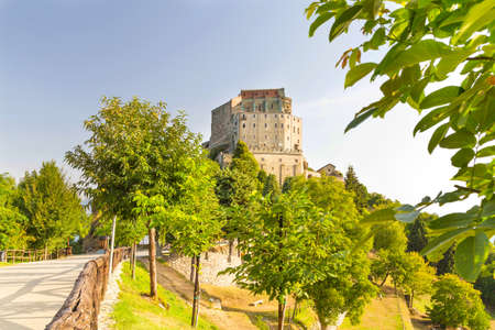 Sacra of Saint Michael, Piedmont, Turin, Italy.の写真素材