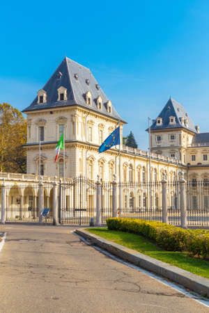 Valentino Castle, inTurin city, Piedmont region, north Italyのeditorial素材