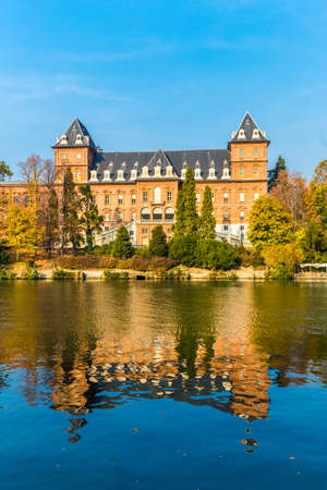 Valentino Castle, inTurin city, Piedmont region, north Italyのeditorial素材