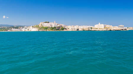 View of Vieste in Apulia region, south Italyの写真素材