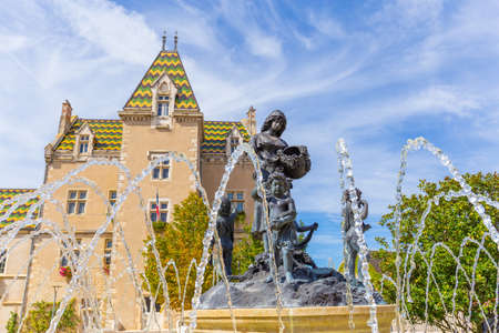 September 16, 2019. The historic Meursault Castle in Burgundy, France.のeditorial素材