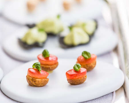 assortment appetizers and finger foodの写真素材