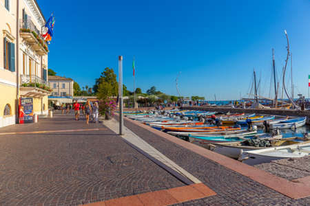 Bardolino town, Garda Lake, Italyの写真素材