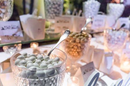 white candy for a weddingの写真素材