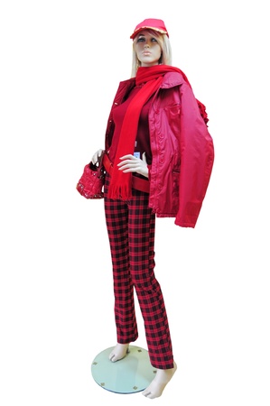 single isolated plastic mannequin - femaleの写真素材