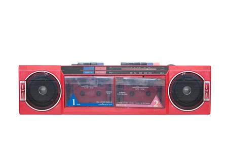 Vintage portable audio system - radio and cassette player