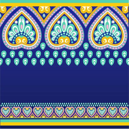 Seamless pattern background with ethno motivesのイラスト素材