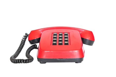 Retro red telephone from the 80の写真素材