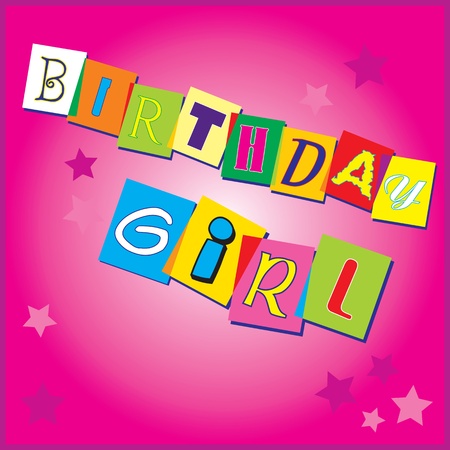 Illustration template for birthday invitationのイラスト素材