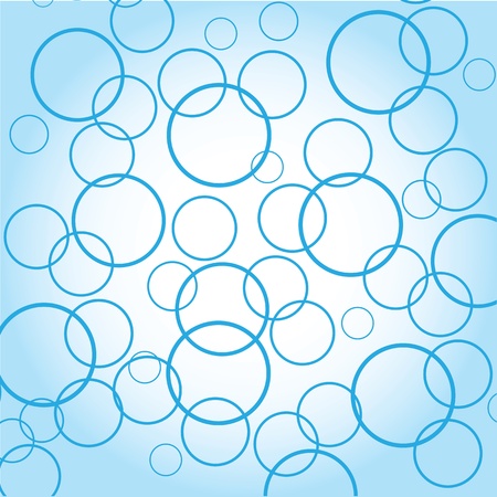 Blue bubbles on gradient backgroundのイラスト素材