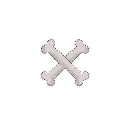 Halloween holiday  icon, Skull bone icon