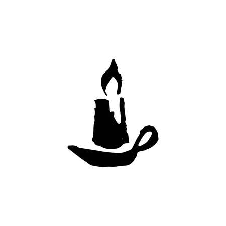 Halloween holiday icon, Candle iconのイラスト素材