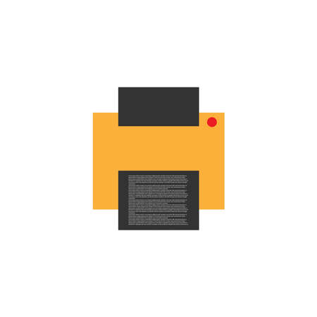 print icon. Office equipment symbol. Advertising sign. logo design elementのイラスト素材