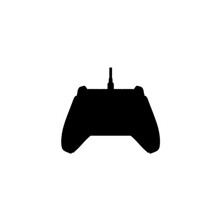 Joystick icon icon. Simple style game sport event poster background symbol. Joystick brand logo design element. Joystick t-shirt printing. vector for stickers.のイラスト素材
