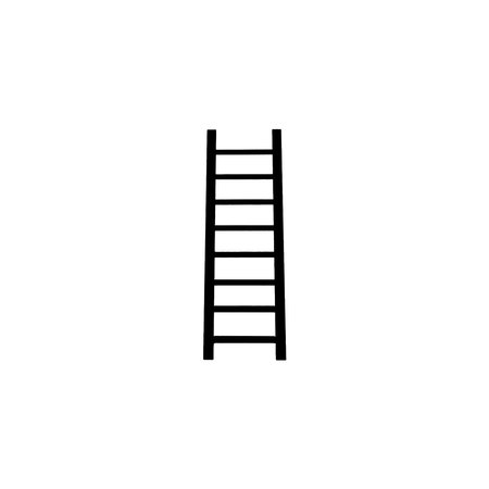 ladder icon. Simple style building company big sale poster background symbol. Ladder brand logo design element. Ladder t-shirt printing. vector for stickers.のイラスト素材