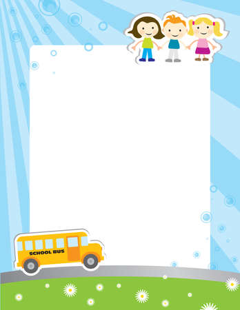 Template background for school posterのイラスト素材