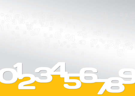 Background gray, orange, numeric, simpleのイラスト素材