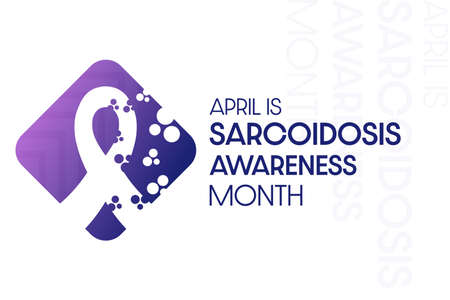 April is Sarcoidosis Awareness Month. Vector illustration. Holiday poster.のイラスト素材