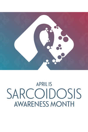 April is Sarcoidosis Awareness Month. Vector illustration. Holiday poster.のイラスト素材