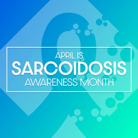 April is Sarcoidosis Awareness Month. Vector illustration. Holiday poster.のイラスト素材