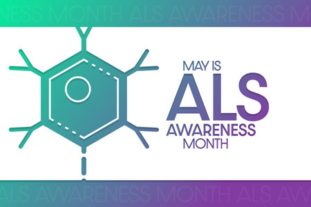 May is ALS Awareness Month. Vector illustration. Holiday poster.のイラスト素材