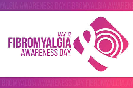 Fibromyalgia Awareness Day. May 12. Vector illustration. Holiday poster.のイラスト素材