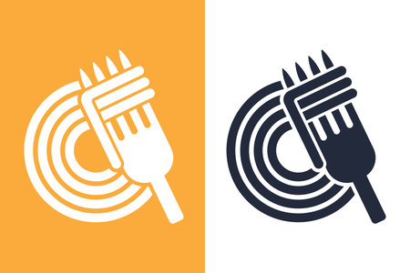 Spaghetti icon. Vector illustration. Flat style element.のイラスト素材