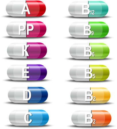 vitamins のイラスト素材