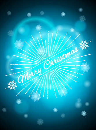 Realistic background with bright highlights, blue christmas background, background Christmas. Vector illustration.のイラスト素材