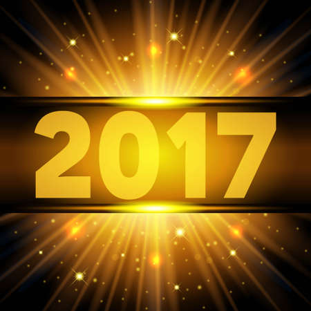 Realistic effects of the sun glow. Magic glow bright beads. Yellow, orange, warm lighting. Vector illustration.のイラスト素材