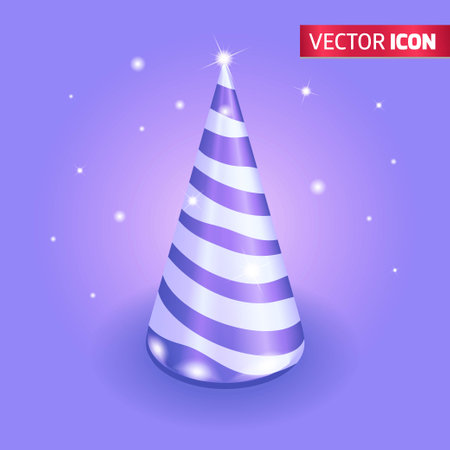 Realistic 3D Isometric illustration, Cartoon. Bright decorative Christmas tree, sparkling with New Years lights. Xmas abstract background. Holiday greeting cardのイラスト素材